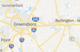 [Image of map of Greensboro and Burlington] Click button below to get a map and directions to a physical therapy location.