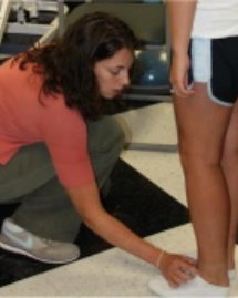 Image of therapist with patient